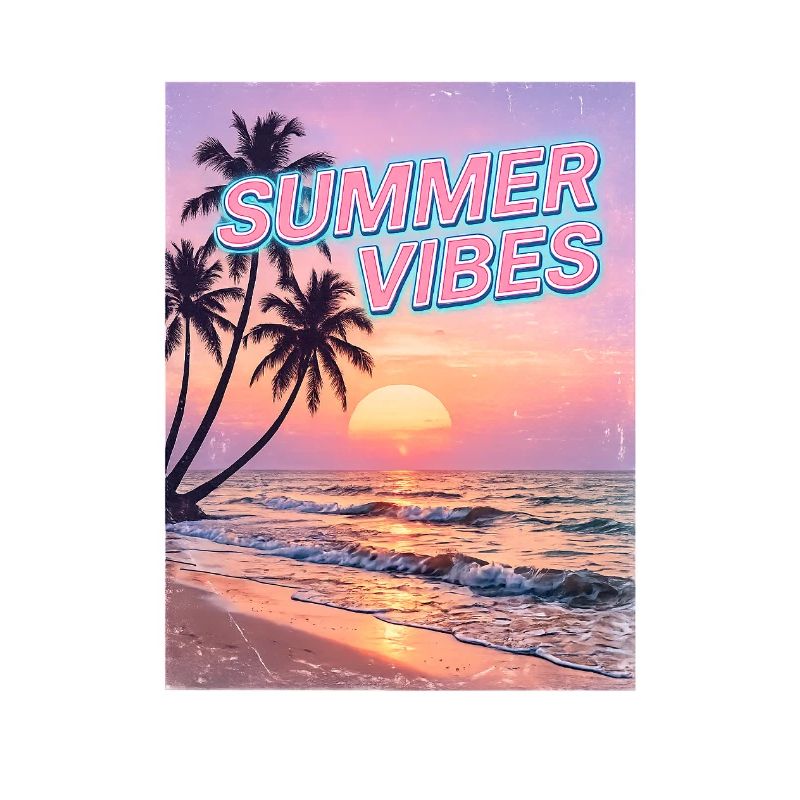 Sommervibes Retro Sunset Beach