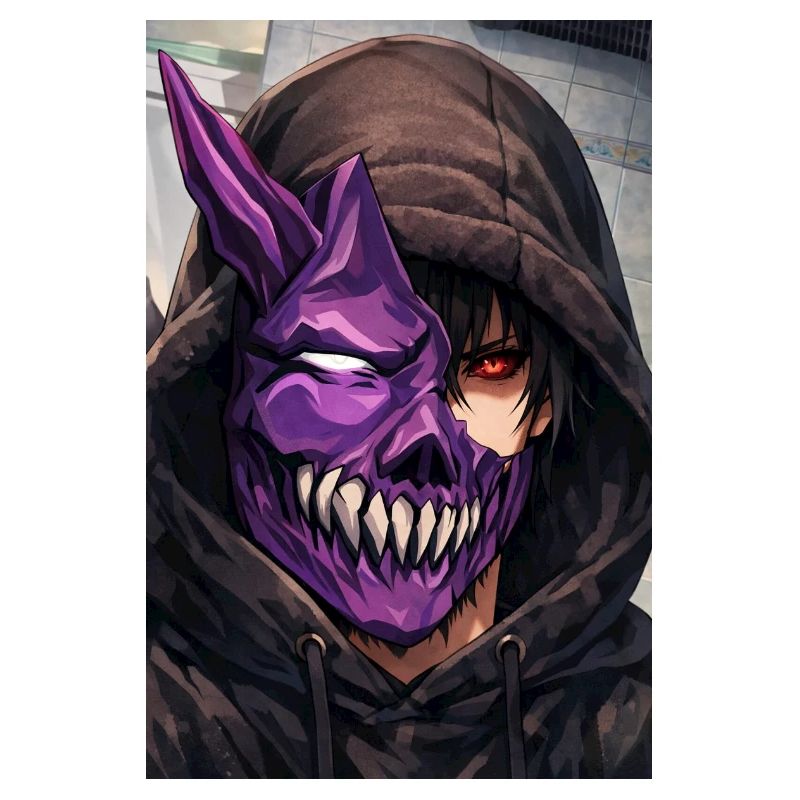 Masque de Démon en sweat à capuche