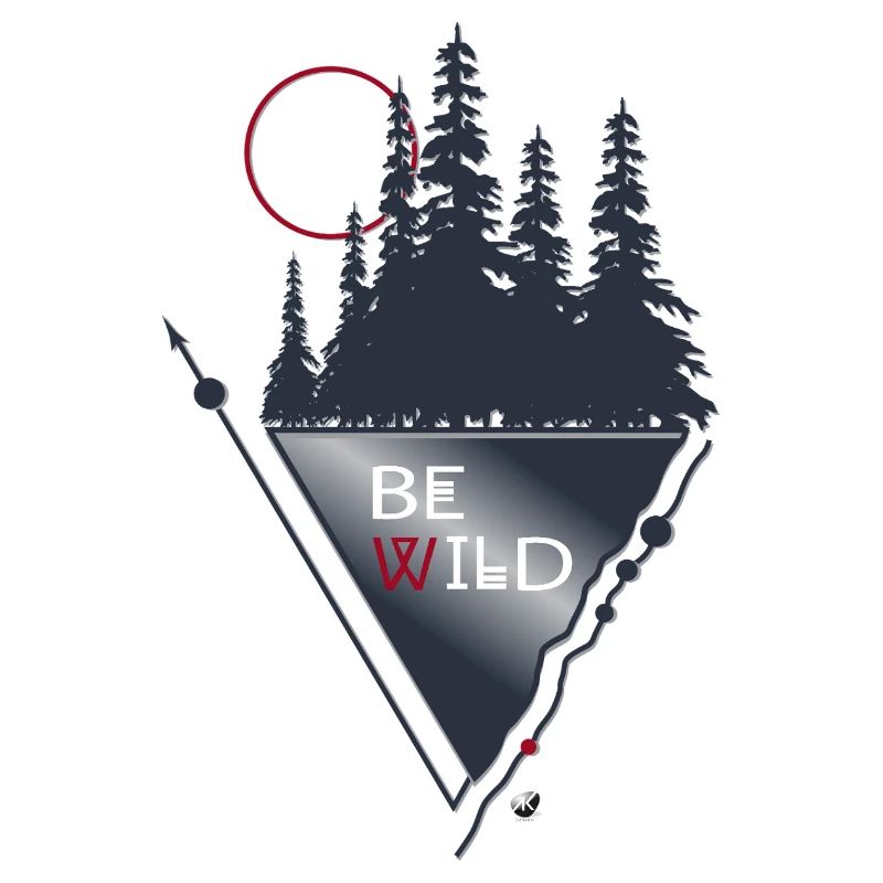 Forest, Moon and Geometric Figures Be Wild