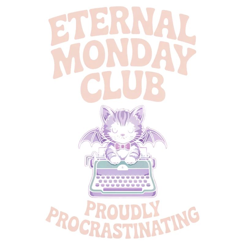 Club du Lundi Éternel Chat Procrastination