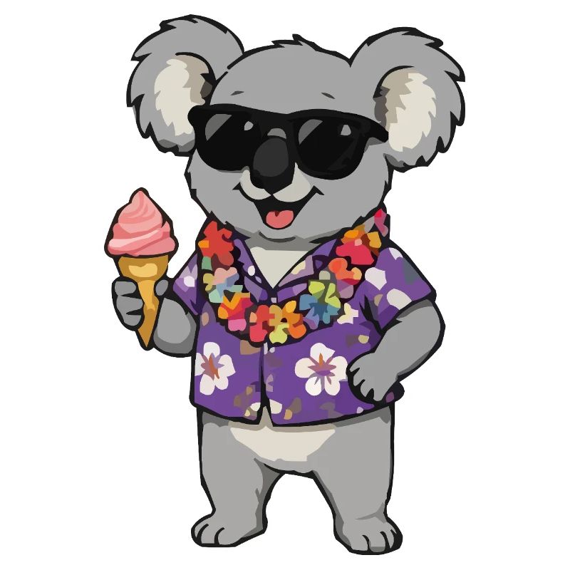 Glace hawaïenne Koala