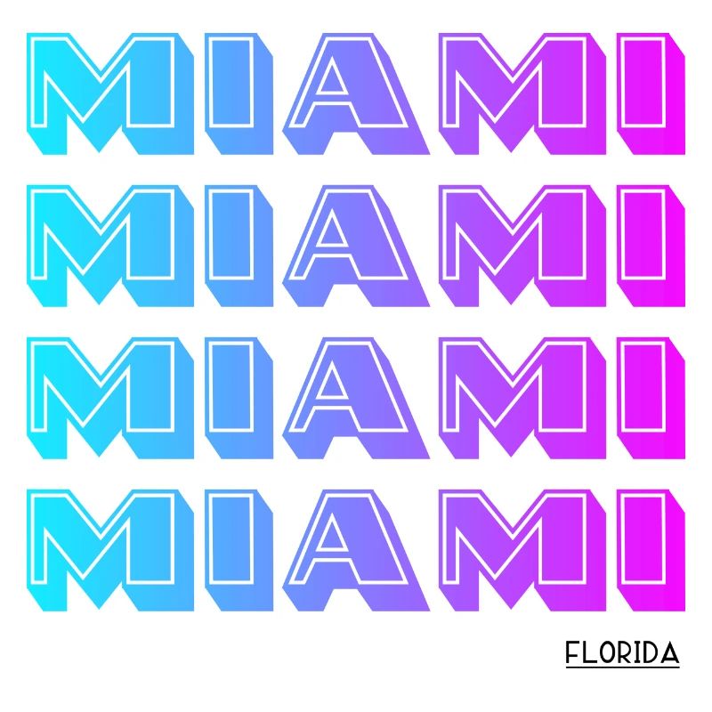Miami Neon Gradient Pattern