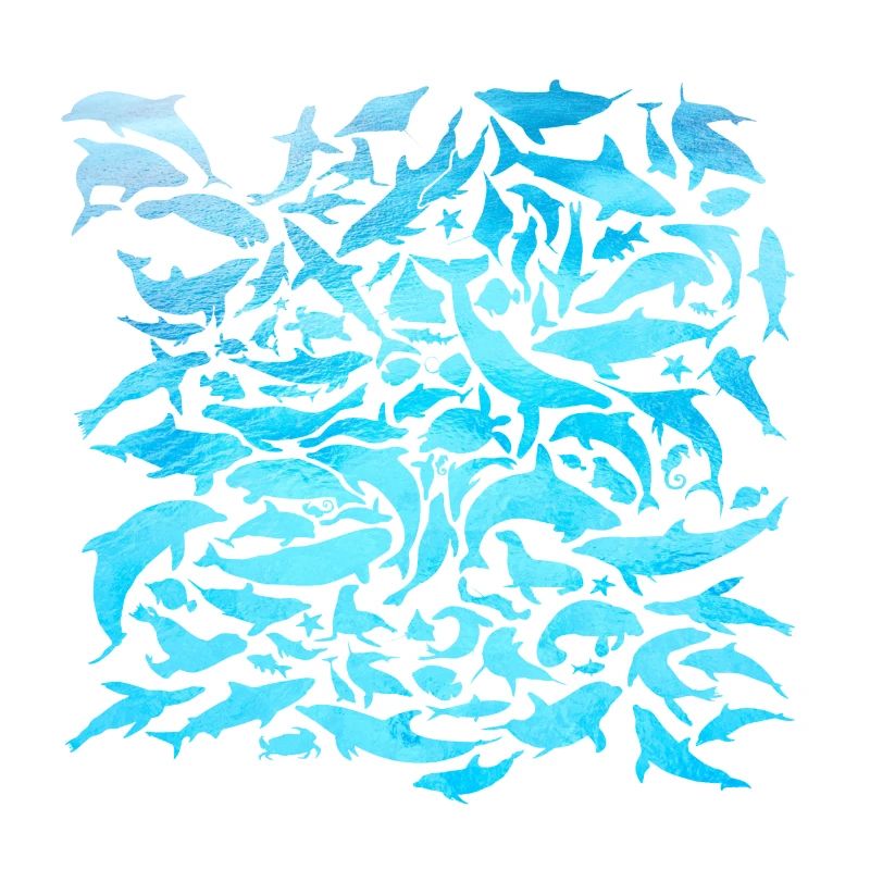 Conception d'habitants de la mer avec poisson / idée cadeau