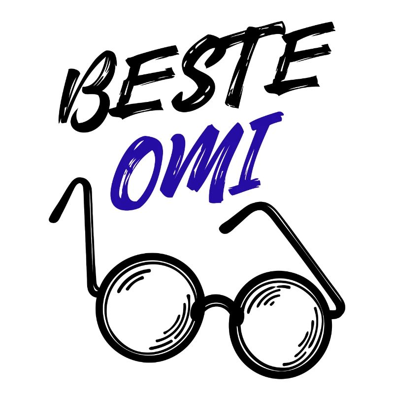 Oma Großmutter Beste Omi Brille Statement