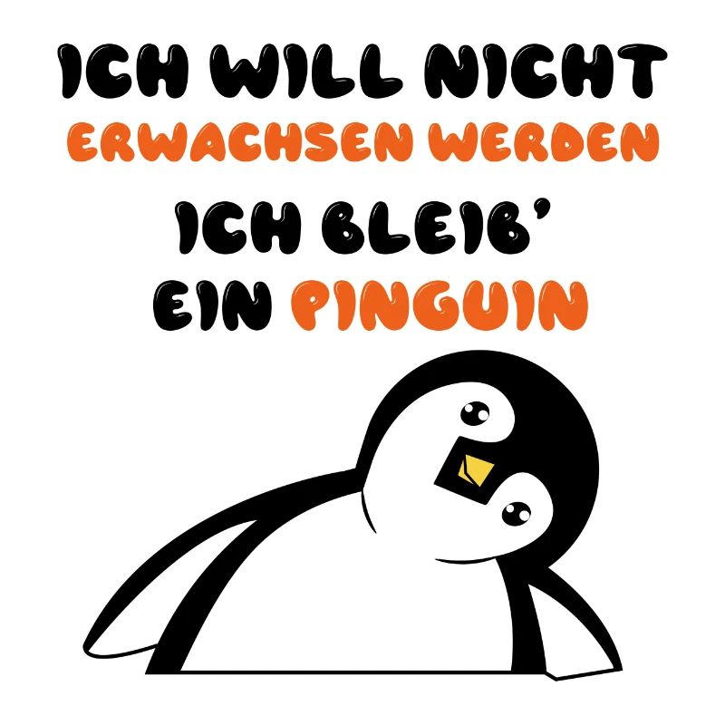 Vogel Statement Süß Pinguin Tier Zoo