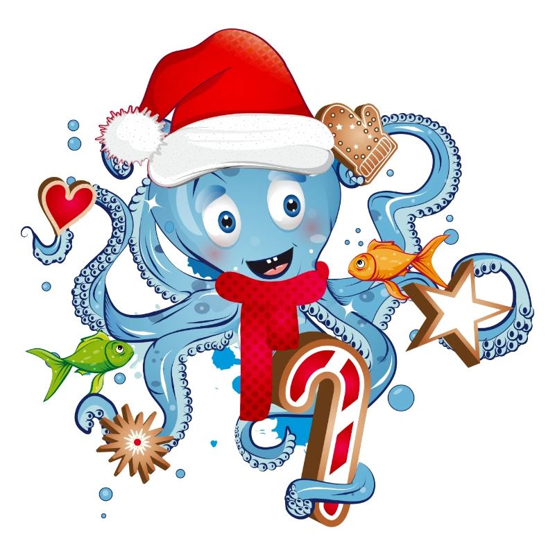 Octopus s’amuse et des biscuits pour Noël