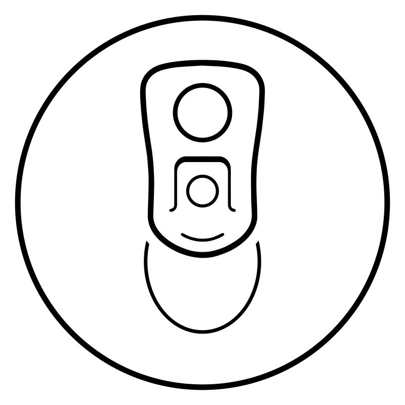 Can from above with large can flap