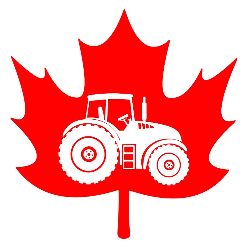 Canada maple leaf tractor logo