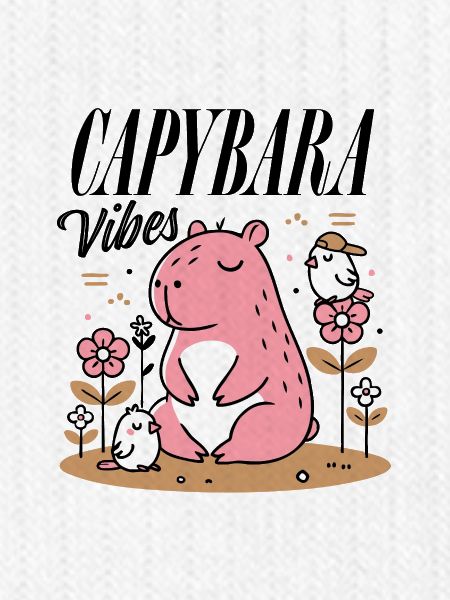 Entspanntes Capybara mit Freunden