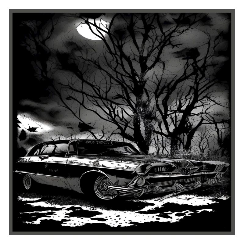 Oldtimer Oldtimer unter verwunschenem Baum