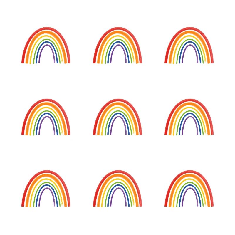 Vivid Rainbow Pattern for LGBT Pride Apparel