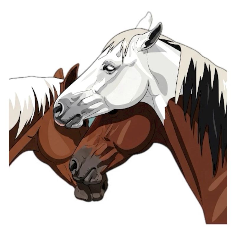 Impression de cheval élégant