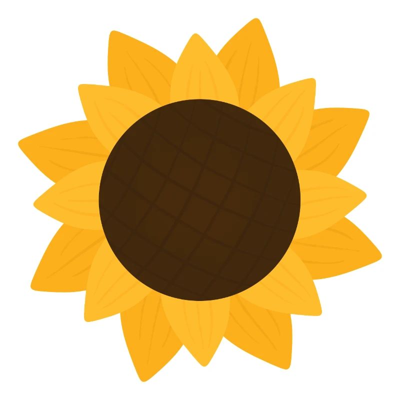 Sunny Sunflower Botanical Pattern