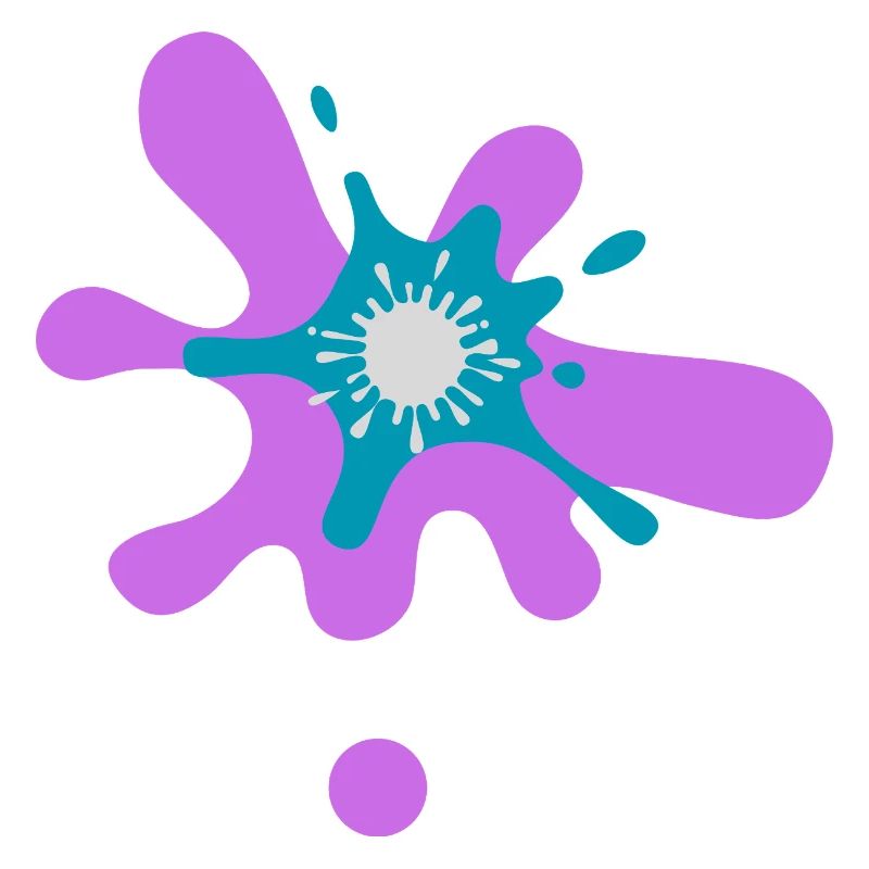 Abstract Paint Splash Print