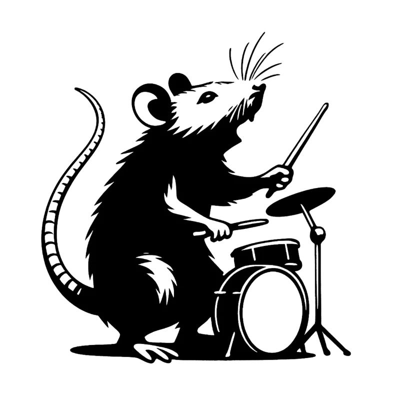 DrummerMaus Silhouette