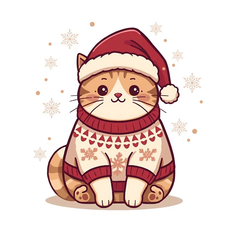 Conception de pull de Noël confortable pour chat