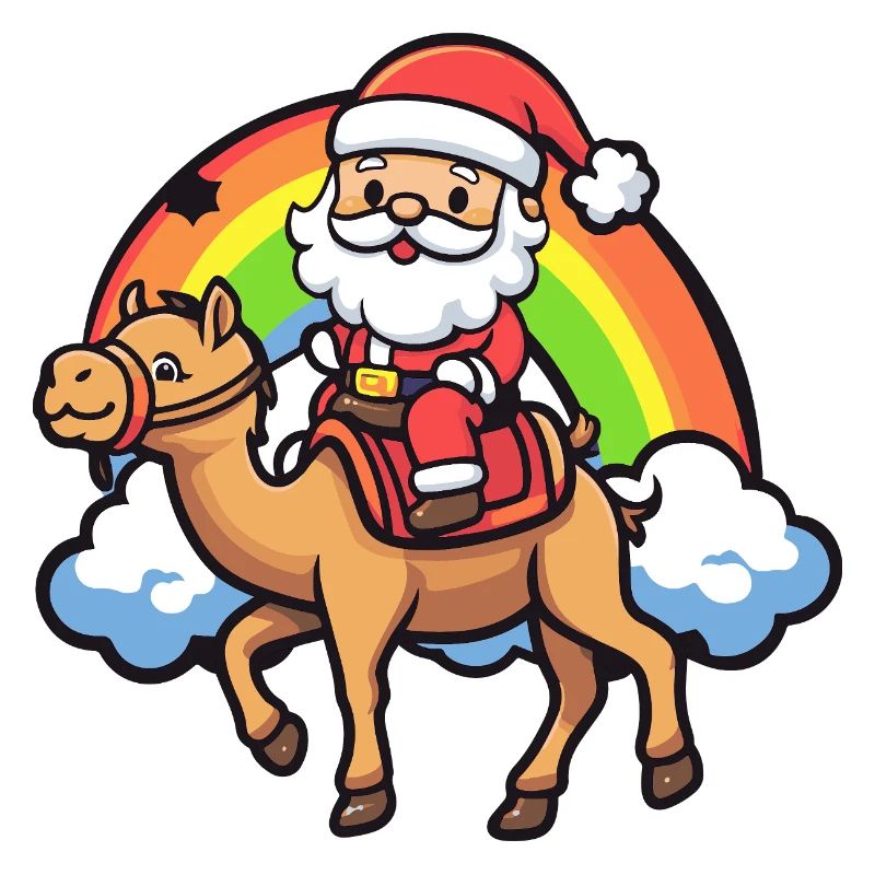 Kamel Weihnachtsmann Weihnachten