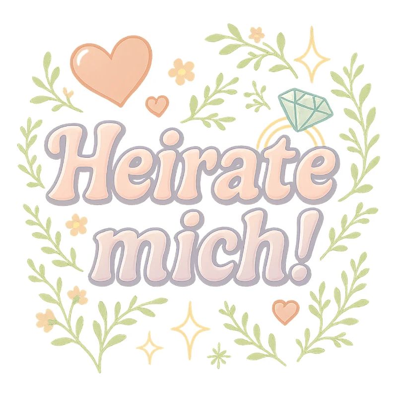 Marry Me / Design de déclaration