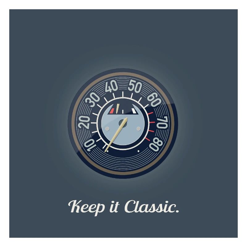 Keep it Classic – Retro Speedometer Design