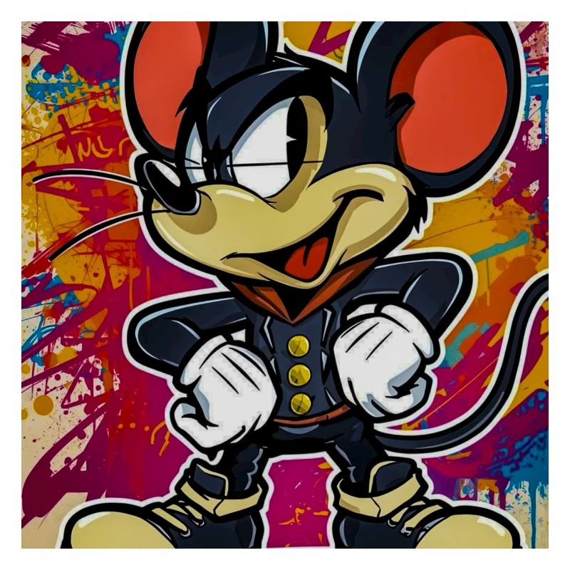 Graffiti Mouseheld in Street Style