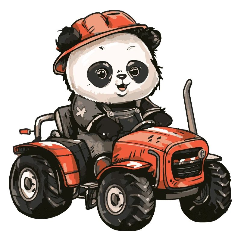 Panda Tractor Farmer