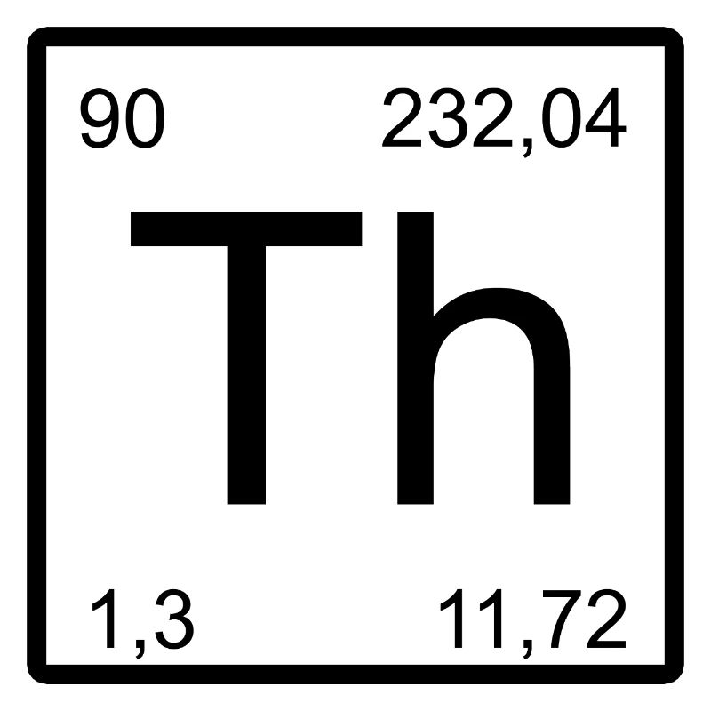 Th Thorium-Element Symbol Artwork