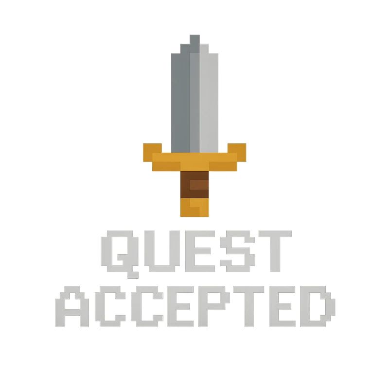 Quest Accepted Pixel Sword