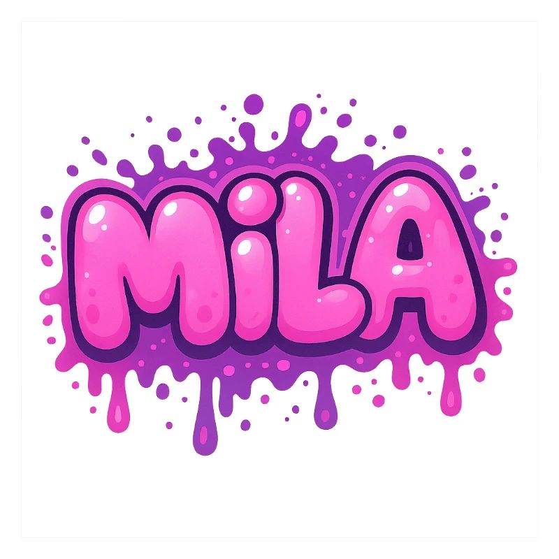 Graffiti MILA Name Gift Ideal Printable On