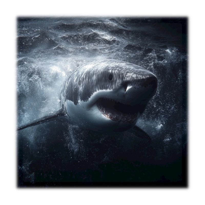 Great White Shark Attack Ocean Design