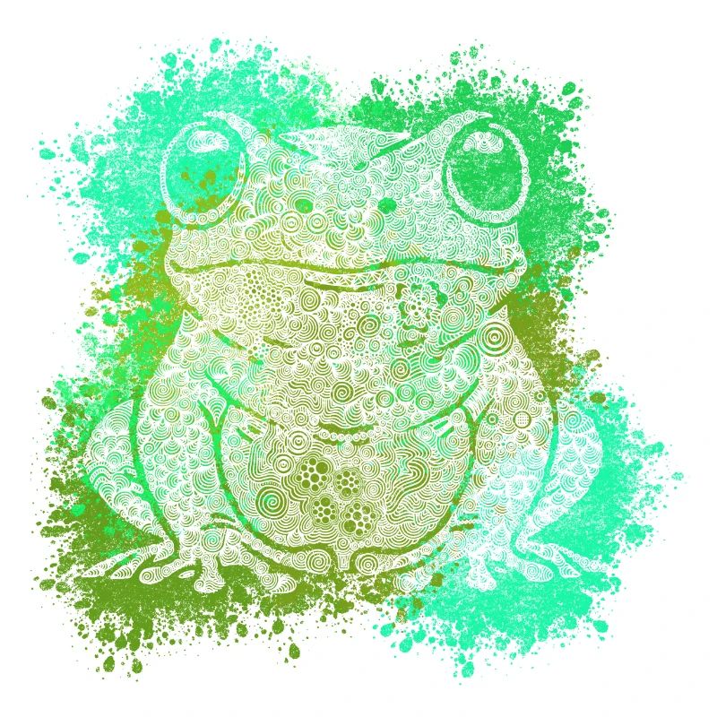 Zentangle Frog