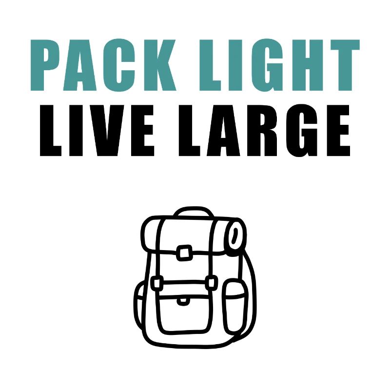 Pack Light Live Large Backpack
