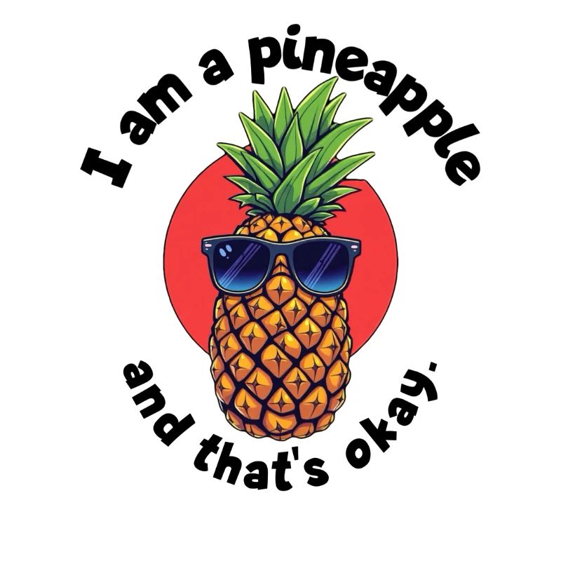 Ananas avec lunettes de soleil