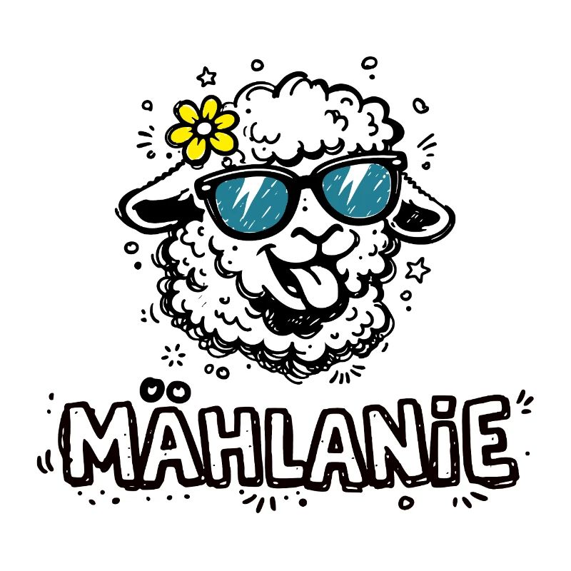 Mählanie Mouton drôle, Nom de jeu de mots Melanie