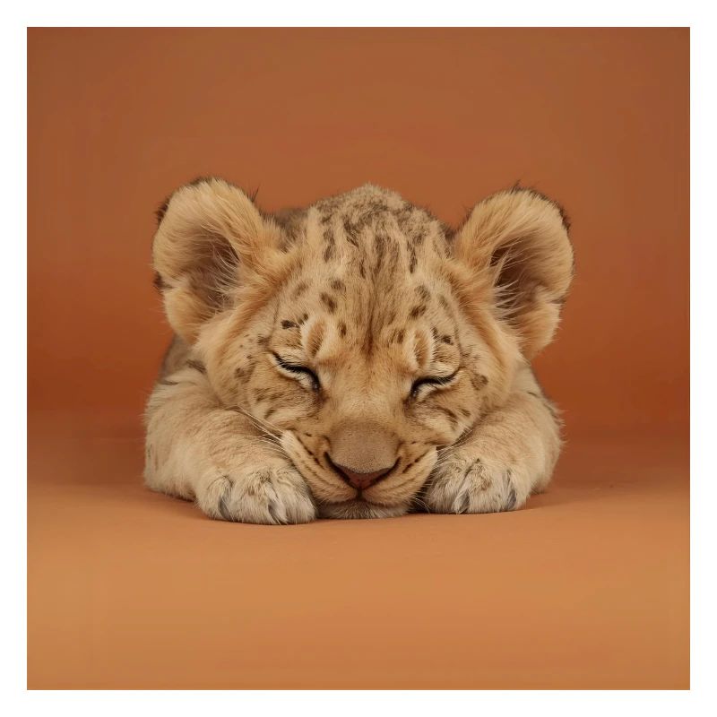 Petit guépard endormi