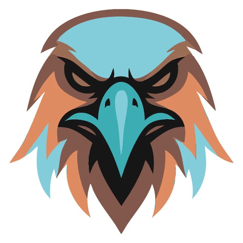 Eagle Head Turquoise Brown