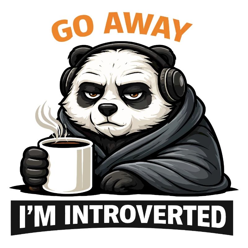 Introvert Panda Coffee Tee