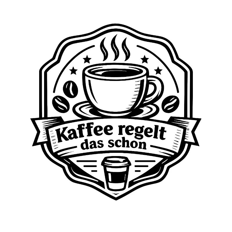 Kaffee regelt das schon Badge