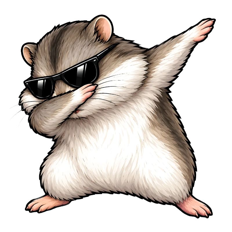 Dabbing Dschungarian Dwarf Hamster