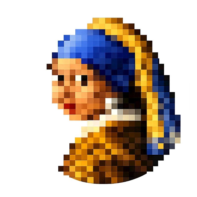 Das Mädchen mit dem pixeligen Perlenohrring