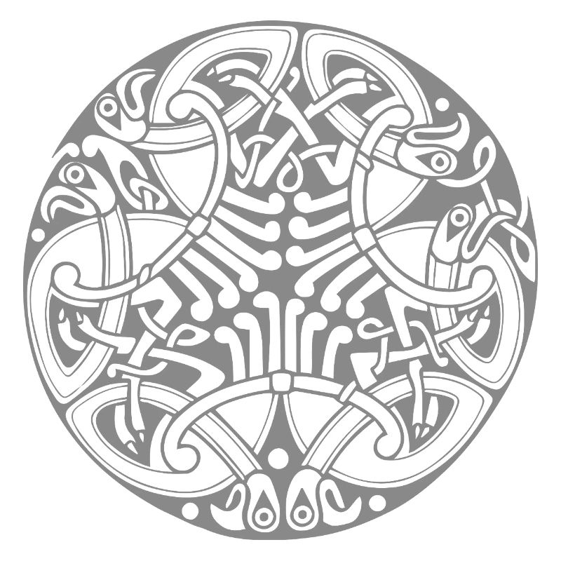 Interlaced Circle Celtic Knot Mandala