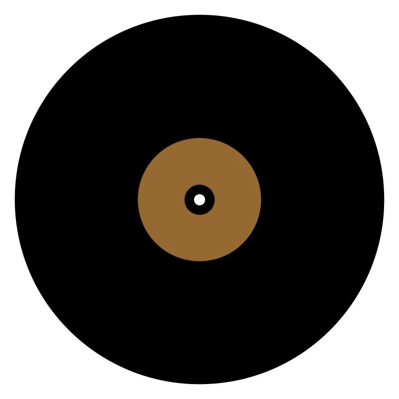 Vinyl Record Circle Text Box Base