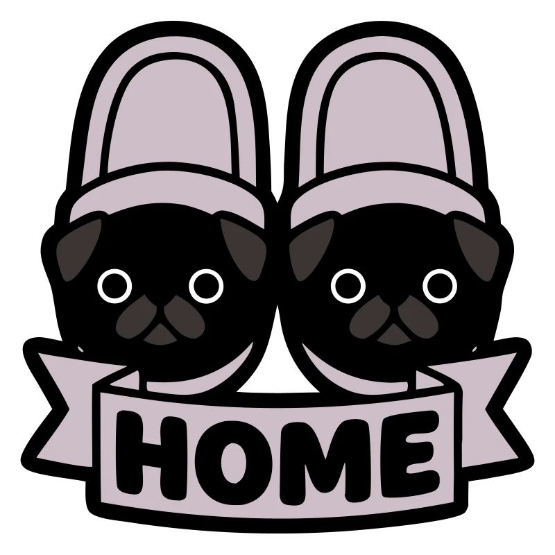 Pug Slippers Home Banner