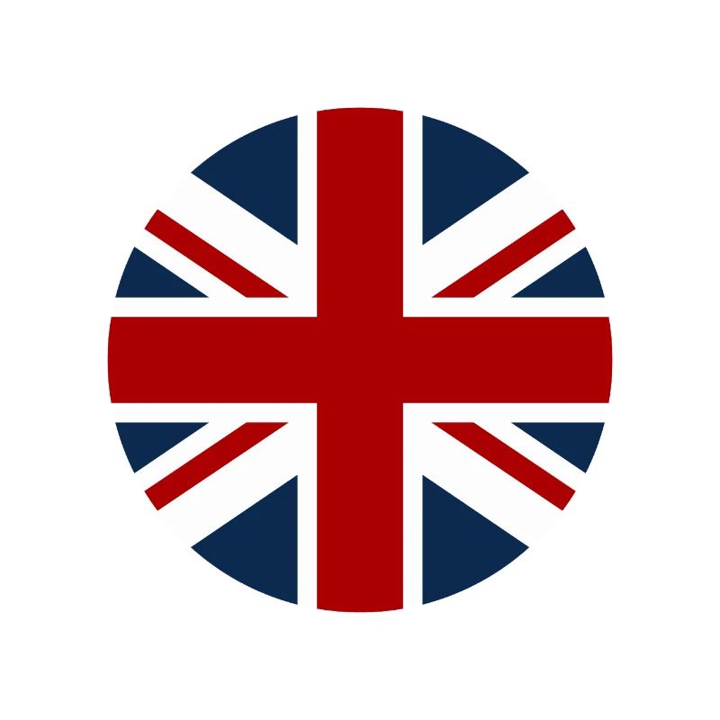 Drapeau britannique en forme de cercle