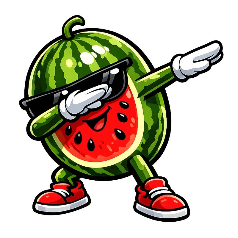 Dabbing Wassermelone
