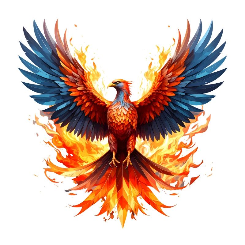 Ailes de couleur de vol du Phoenix Fire