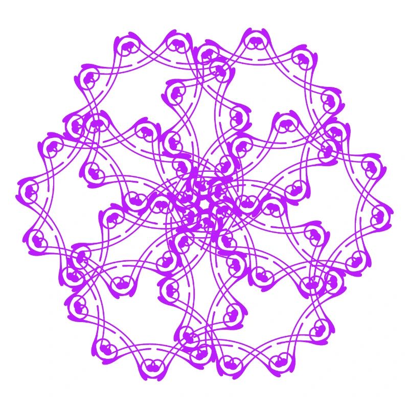 Random patterns circled