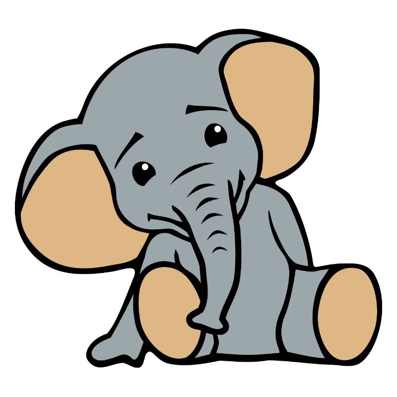 Petit éléphant mignon