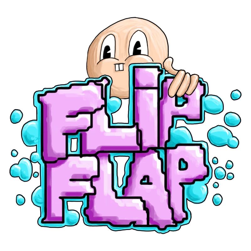 Spaßiger Graffiti-Bubble Flip