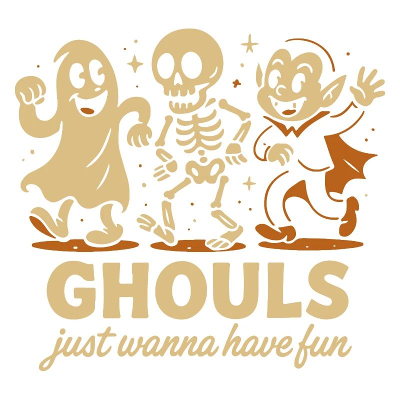 Les goules veulent juste s’amuser Conception d’Halloween