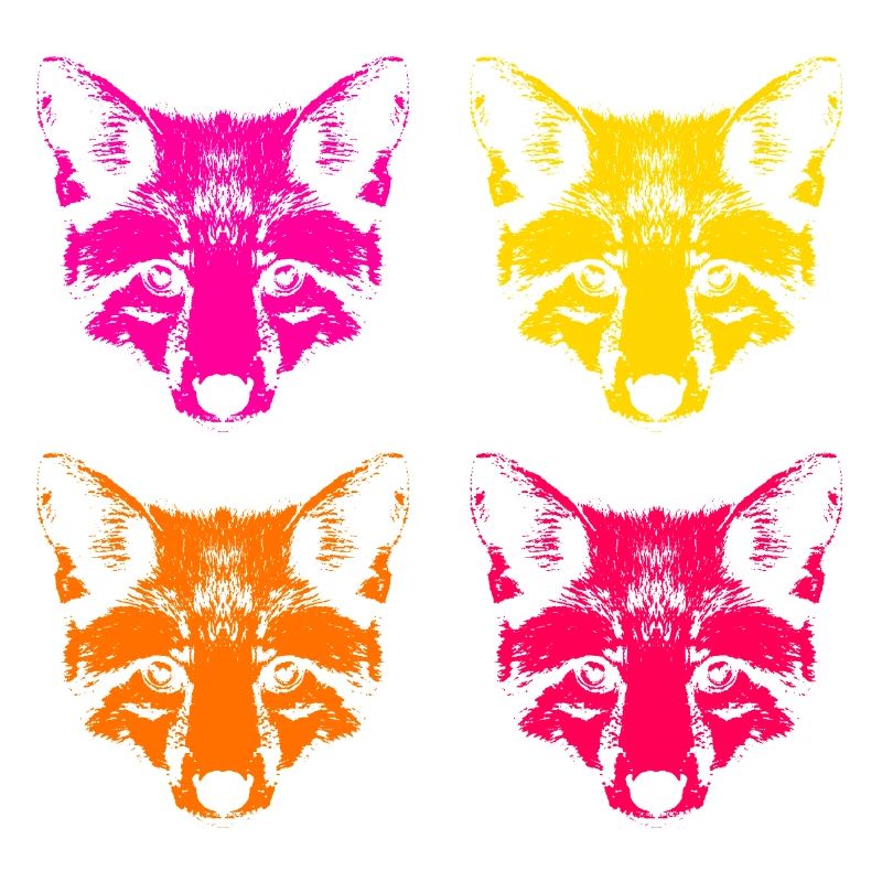 Colored foxes